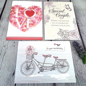 Current Anniversary Cards-Set of 3 New In Pkg. LGC-2